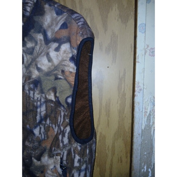 Cabelas Fleece Camouflage Vest Mens Large 42×24 Lined Sleeveless Outdoor Hunting - Picture 5 of 16